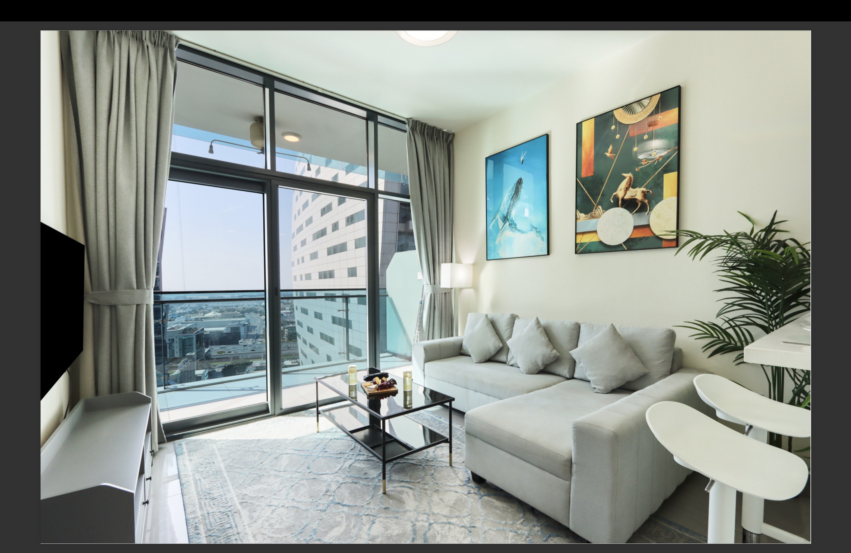 Salon vue ville — Merano Tower