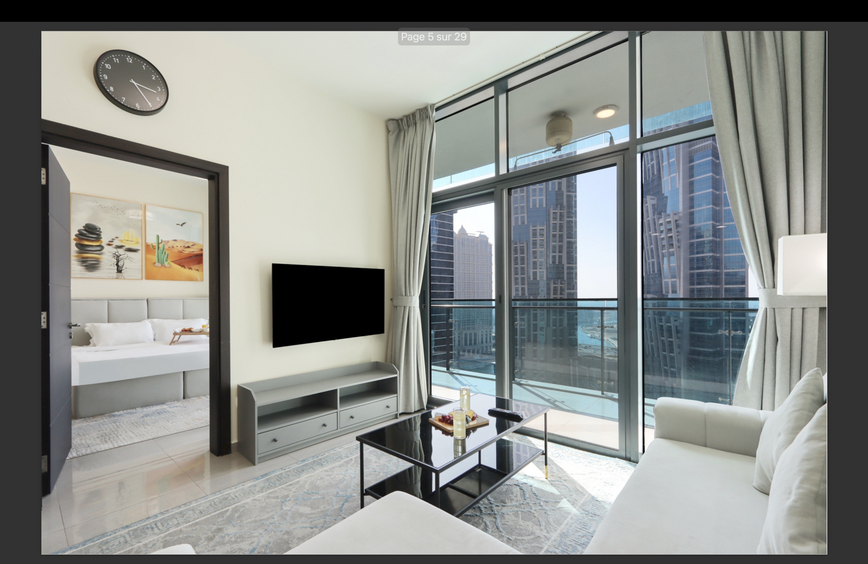 Salon & chambre — Merano Tower